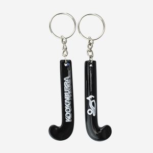 Kookaburra Hockey Stick Keyring – Black