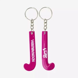 Kookaburra Hockey Stick Keyring – Pink