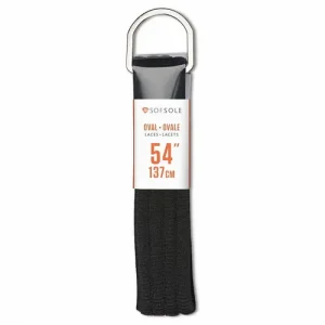 Sofsole Oval Shoe Laces 54" Black