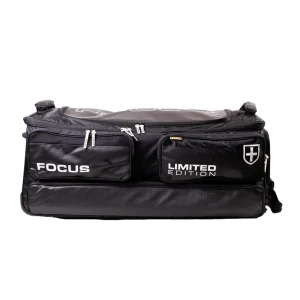 Focus Cricket LIMITED Edition Tri Wheelie Bag - Black
